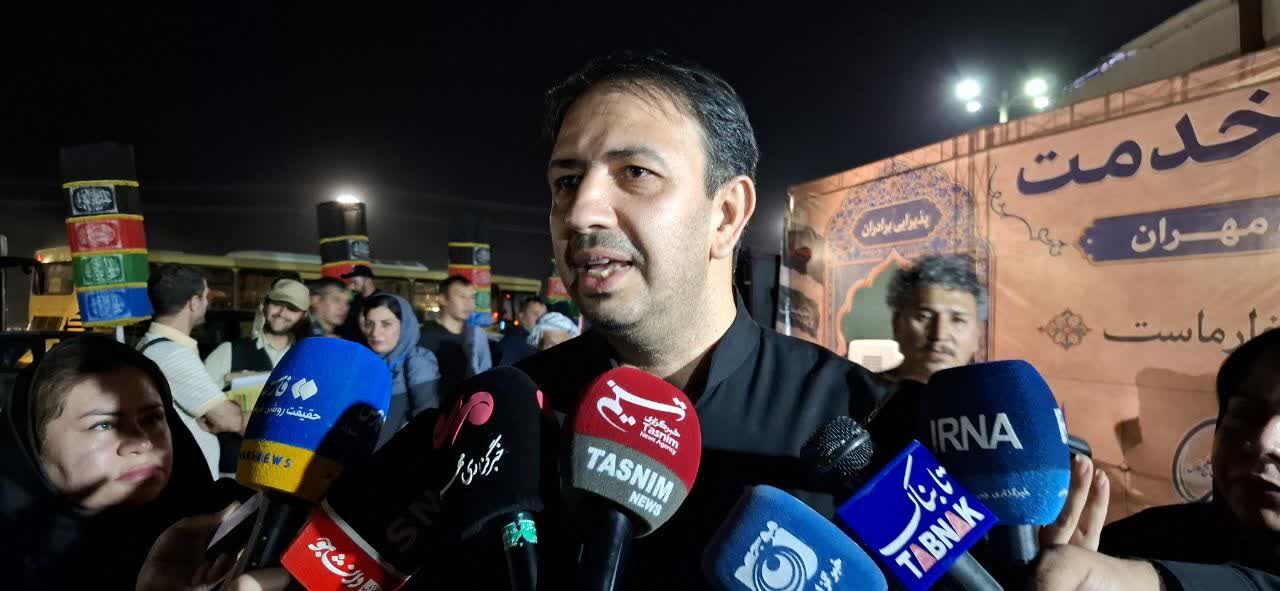 برپایی بزرگترین خیمه خدماترسانی به زائران اربعین در مرز مهران