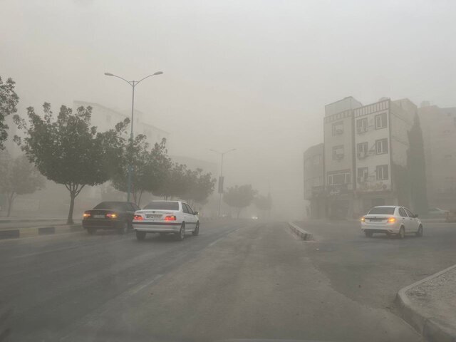 وزش باد شدید و خیزش گرد و خاک در فارس؛ افزایش دما از یکشنبه