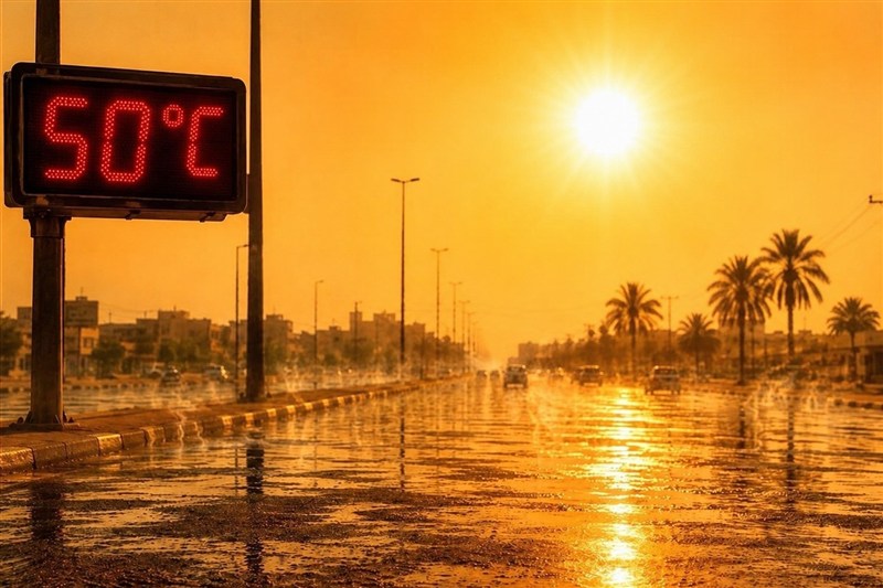 هشدار هواشناسی نسبت به وزش باد شدید و گردوخاک در ۲۵ استان و ثبت دمای ۵۱ درجه در اهواز