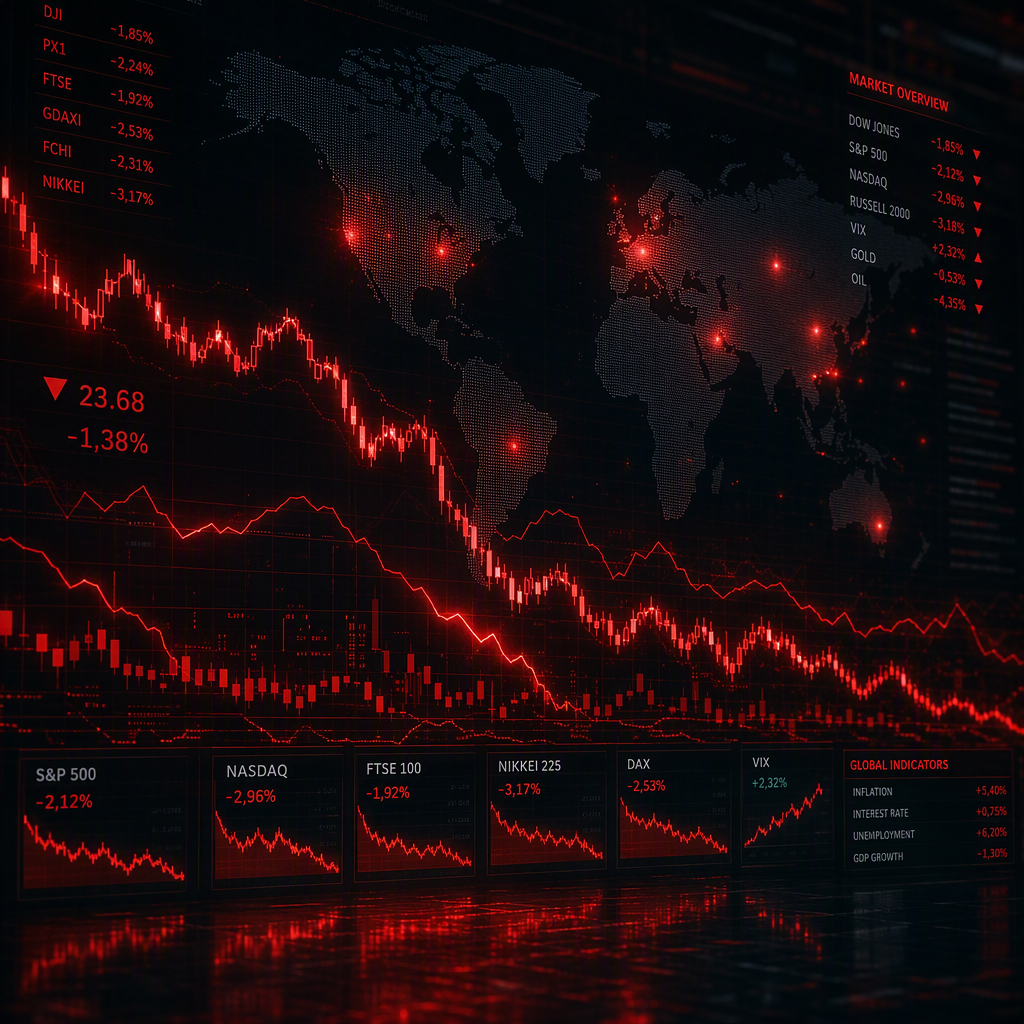 کاهش شاخص‌های S&P 500 و Nasdaq در پی تنش‌های ایران و ریزش سهام فناوری