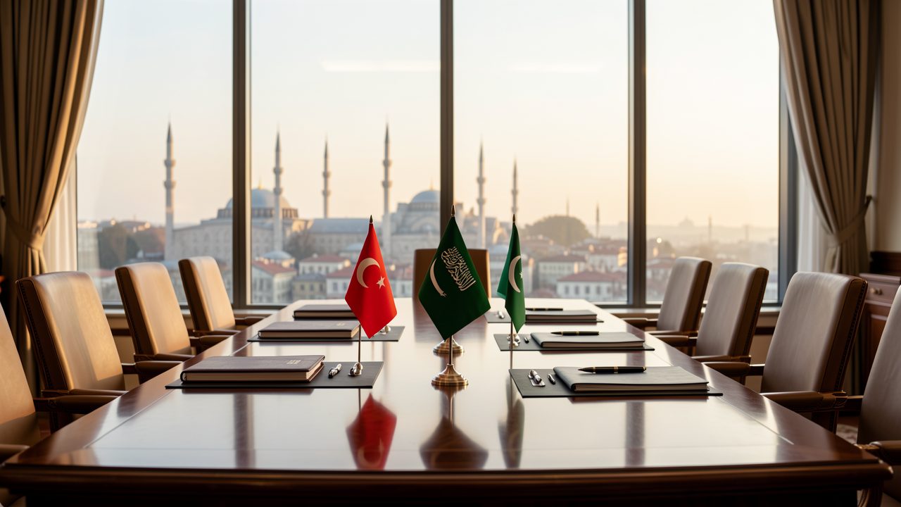 آغاز نشست کمیته سیاسی و دفاعی راهبردی ترکیه، عربستان و پاکستان در استانبول