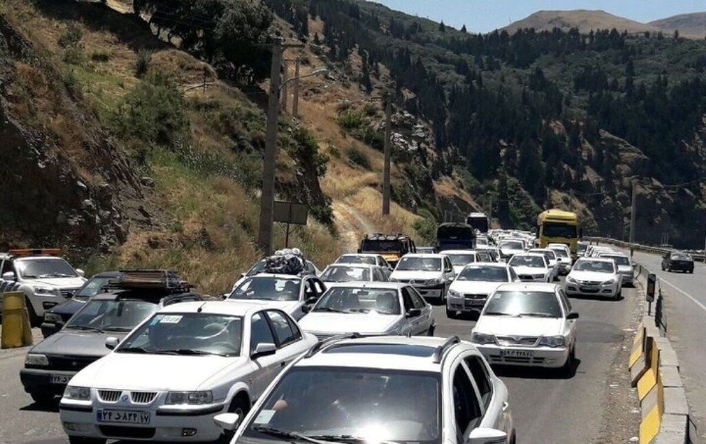 ترافیک سنگین در آزادراه تهران-شمال و مسیرهای استان البرز