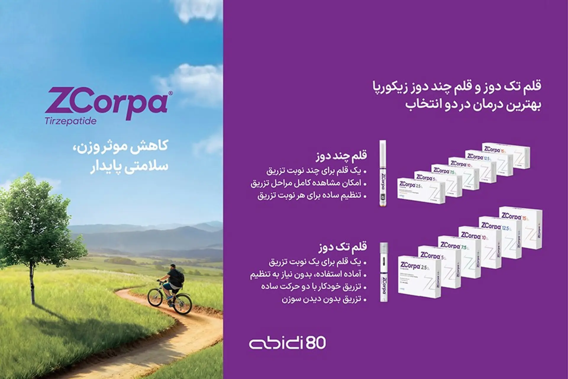 داروسازی دکتر عبیدی قلم چند دوز زیکورپا را برای درمان کاهش وزن عرضه کرد