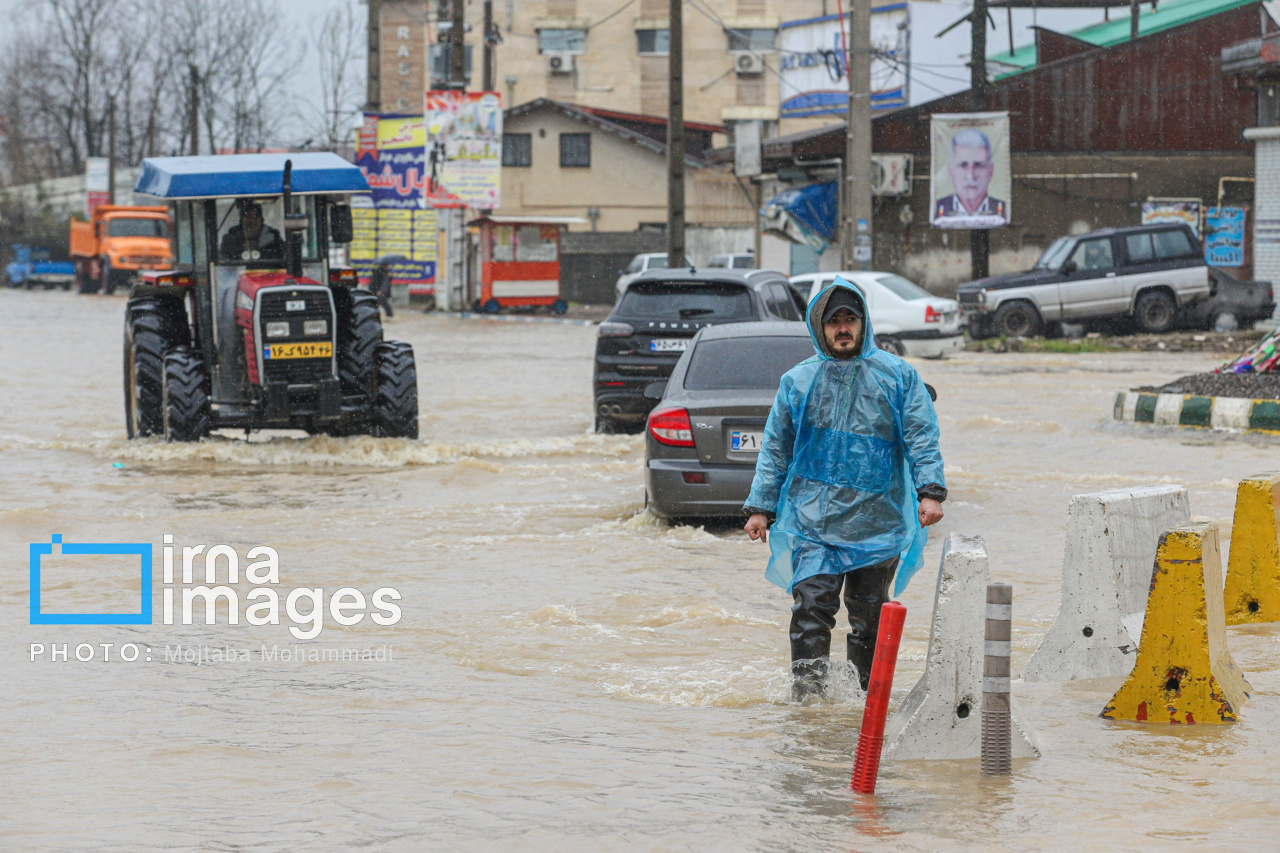 بارش شدید باران در گیلان؛ انجام ۳۴ عملیات امدادی و ثبت ۱۴۴ میلیمتر بارش در املش