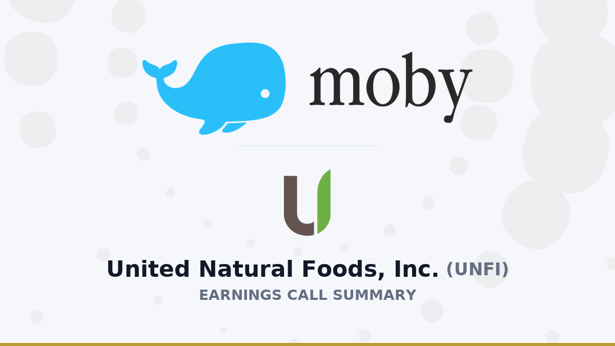 گزارش عملکرد United Natural Foods؛ رشد ۲۷ درصدی سود و تمرکز بر اتوماسیون