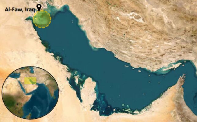 حمله به نفتکش با پرتابه ناشناس در نزدیکی شهر فاو عراق