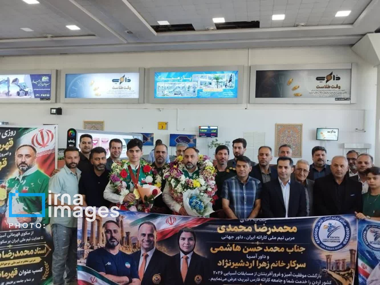 کاراته‌کاهای قهرمان آسیا با کسب سه مدال از اردن به شیراز بازگشتند