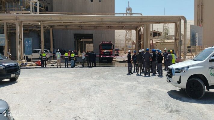 نشت گاز آمونیاک در بندر العقبه اردن و مصدومیت ۱۱ نفر