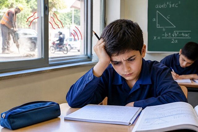 آلودگی صوتی و اختلال در محاسبات ریاضی دانش‌آموزان؛ نتایج پژوهش جدید