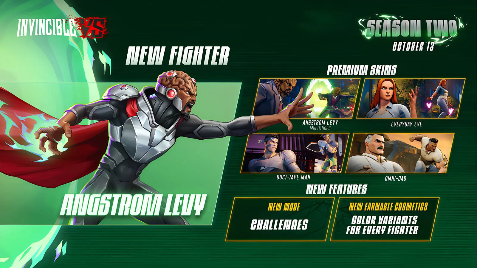 شروع فصل دوم بازی Invincible VS با شخصیت جدید Angstrom Levy