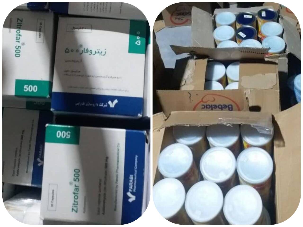 کشف محموله بزرگ شیرخشک و آنتیبیوتیک قاچاق به ارزش ۳۴ میلیارد ریال در مشهد