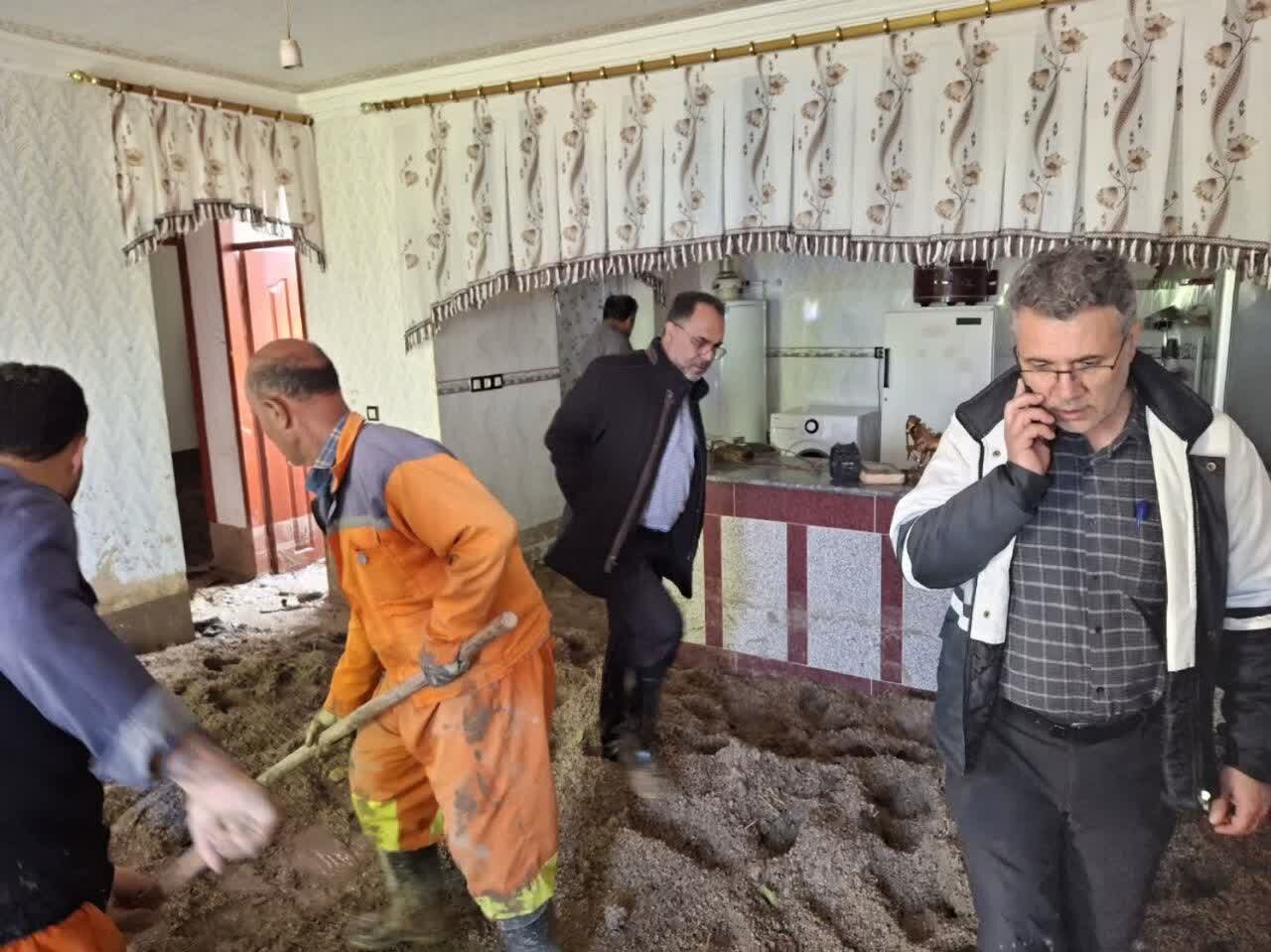 خسارت سیل به ۷۸ واحد مسکونی در روستاهای شهرستان سلماس