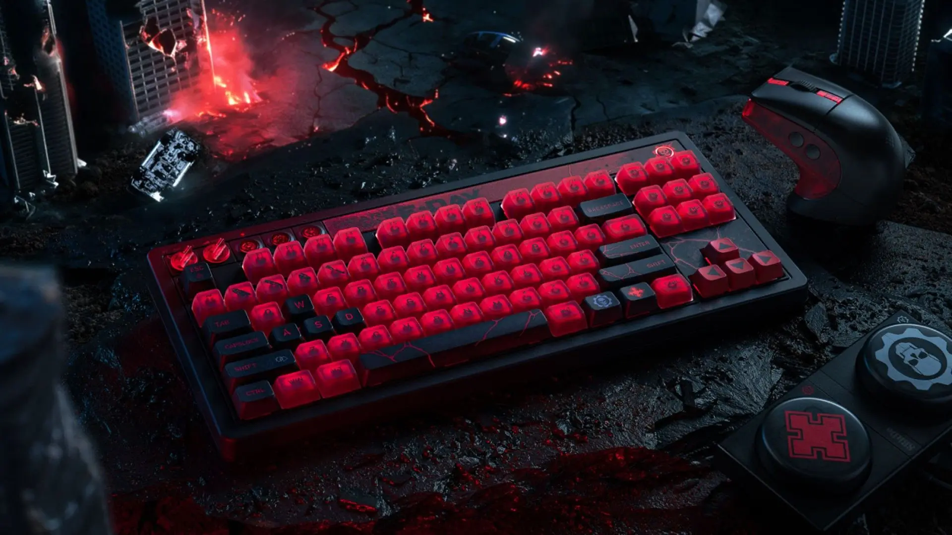 رونمایی 8BitDo از ماوس و کیبورد گیمینگ Gears of War با طراحی اختصاصی